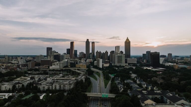Atlanta Georgia skyline for business phone system providers in the Atlanta metro area.