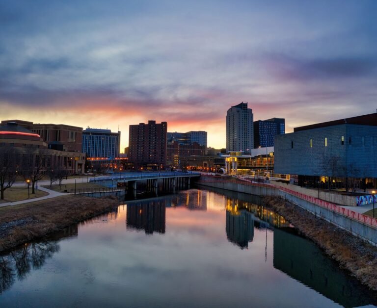 Rochester New York skyline for business phone system providers in the Rochester metro area.