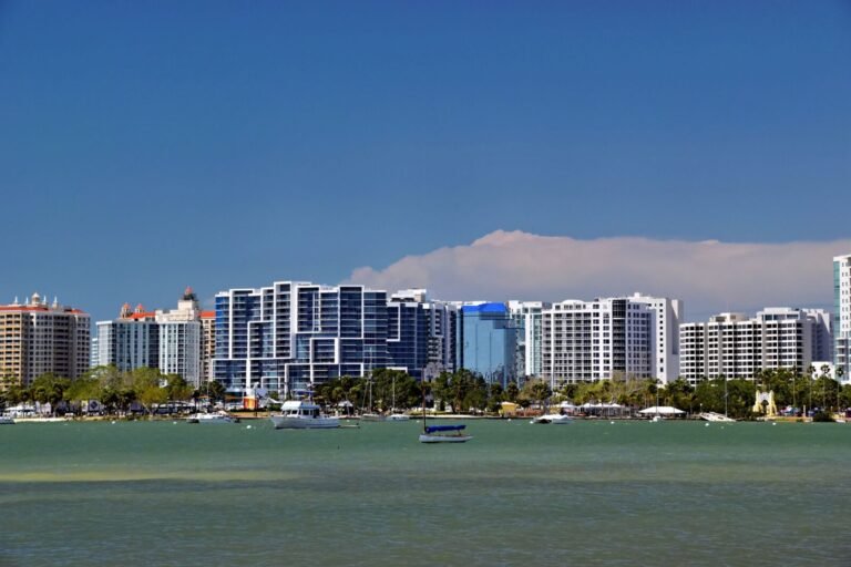 North Port-Sarasota Florida skyline for business phone system providers in the North Port-Sarasota metro area.