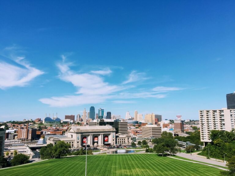 Kansas City MO-KS skyline for business phone system providers in the Kansas City metro area.