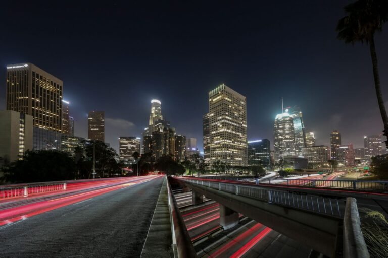 Los Angeles California skyline for business phone system providers in the Los Angeles metro area.